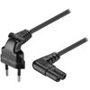 Καλώδιο τροφοδοσίας GOOBAY euro - 8-shaped γωνία 1,5m