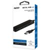 USB Hub NOD metal 4.3 αλουμινίου 4 θυρών  black
