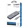 USB Hub NOD Hybrid metal chybrid αλουμινίου 4 θυρών USB 3.2 GEN 1X1 με TYPE-C