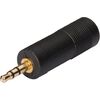 Αντάπτορας Stereo 3.5mm αρσενικό σε 6.35mm θηλυκό με επίχρυσες επαφές
