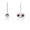 Splitter ακουστικών και ηχείων NEDIS 3.5MM ΣΕ ΑΣΠΡΟ ΧΡΩΜΑ
