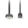 Καλώδιο NEDIS USB 2.0 Α αρσενικό σε USB Β αρσενικό 3Μ