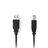 Καλώδιο NEDIS USB 2.0 A αρσενικό σε USB B αρσενικό 10W 480 MBPS 5M