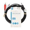 Καλώδιο ήχου NEDIS 3,5MM αρσενικό STEREO ΣΕ  2x RCA αρσενικό 3M
