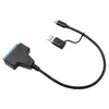 Καλώδιο POWERTECH USB-C/USB σε SATA 2.5" HDD/SSD 6Gb/s μαύρο