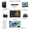Switch POWERTECH HDMI amplifier 5 in 1 PTH-052 4K 3D with remote control