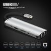 Docking station CABLETIME CT-CMHD91  9 θυρών με σύνδεση USB-C 4K 100W Γκρι