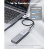 Εξωτερική θήκη ORICO M206C3-G2 για M.2 NVME SSD 10Gbps γκρι