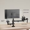Βάση γραφείου BRATECK PMM-02SD ΓΙΑ 2 οθόνες 17''-32'' POS και θερμικό εκτυπωτή