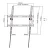 Επιτοίχια βάση POWERTECH PT-1127 curved για τηλεόραση 32''-70''  έως 45KG