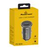 Φορτιστής αυτοκίνητου POWERTECH PT-1147  USB-C 30W PD  γκρι