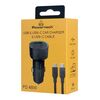 Φορτιστής αυτοκίνητου POWERTECH PT-1230 με καλώδιο  USB/USB-C 48W  μαύρος