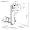 Βάση γραφείου οθόνης και mini PC POWERTECH PT-1449 17-32" εως 8KG