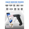 Ενσύρματο και ασύρματο barcode scanner GTCODESTAR X-9701B 1D, 2D με bluetooth 2000MAH μαύρο