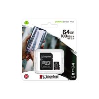 Κάρτα μνήμης KINGSTON Canvas Selectplus 100R A1 Class 10 64GB + adapter