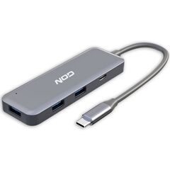 USB Hub NOD Hybrid metal chybrid αλουμινίου 4 θυρών USB 3.2 GEN 1X1 με TYPE-C