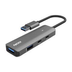 USB Hub NOD Fusion metal αλουμίνιου 4 θυρών USB 3.2 GEN 1x1
