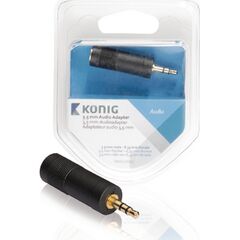 Αντάπτορας Stereo 3.5mm αρσενικό σε 6.35mm θηλυκό με επίχρυσες επαφές