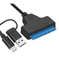 Καλώδιο POWERTECH USB-C/USB σε SATA 2.5" HDD/SSD 6Gb/s μαύρο