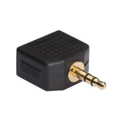 Splitter Stereo 3.5mm αρσενικό σε 2x3.5mm θηλυκό με επίχρυσες επαφές