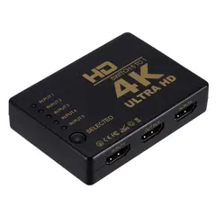 Switch POWERTECH HDMI amplifier 5 in 1 PTH-052 4K 3D with remote control