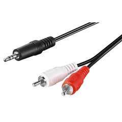 Καλώδιο ήχου GOOBAY STEREO αρσενικό 3.5MM σε 2xRCA 1.5M μαύρο