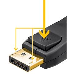 Καλώδιο DISPLAYPORT Goobay αρσενικό σε DISPLAYPORT αρσενικό  8K 5M μαύρο