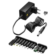 Eπιτοίχιος φορτιστής Goobay 3V-12V 27W/2.25A 12 tips