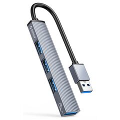 USB hub ORICO AH-A13 4x θυρών USB 3.0  5GBPS με USB σύνδεση γκρι
