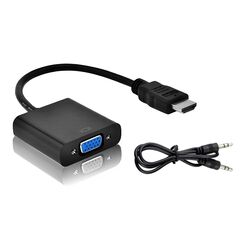 Αντάπτορας Powertech HDMI σε VGA με 3.5 JACK