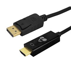 Καλώδιο POWERTECH DISPLAYPORT σε HDMI CAB-H188 4K  21.6 2M μαύρο