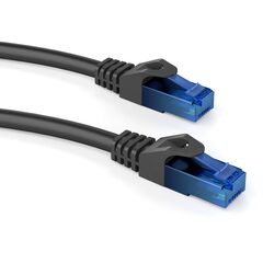 Καλώδιο δικτύου POWERTECH CAB-N245 CAT 6 U/UTP 1M μαύρο