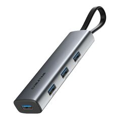 USB Hub CABLETIME CT-HUBP4  4x θυρών 5GBPS με USB-C σύνδεση γκρι