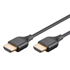 Καλώδιο HDMI GOOBAY με ethernet slim 4K/60HZ 2M μαύρο