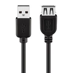 Καλώδιο USB GOOBAY αρσενικό σε USB θηλυκό 5M μαύρο