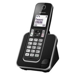 Ασύρματο τηλέφωνο PANASONIC KX-TGD310GRB με λειτουργία ενδοεπικοινωνίας και baby monitor μαύρο