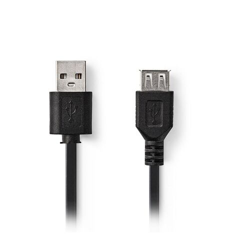 Καλώδιο προέκτασης NEDIS USB 2.0 A αρσενικό σε USB A θηλυκό 2M