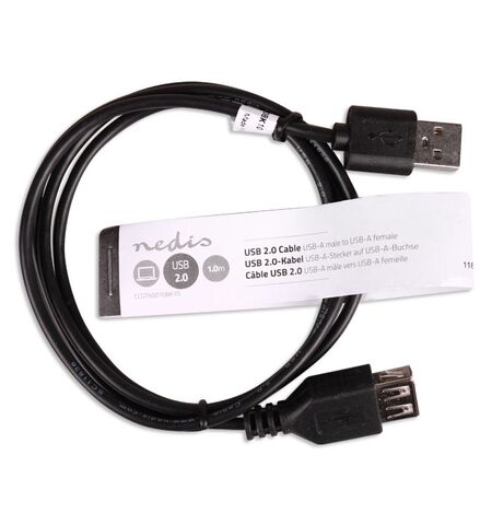 Καλώδιο προέκτασης NEDIS USB 2.0 A αρσενικό σε USB A θηλυκό 1M