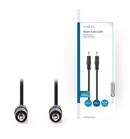 Καλώδιο ήχου NEDIS 3,5MM αρσενικό STEREO σε  3,5MM αρσενικό STEREO 5M
