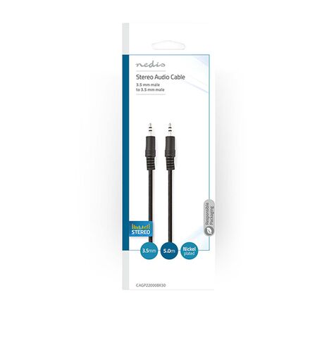 Καλώδιο ήχου NEDIS 3,5MM αρσενικό STEREO σε  3,5MM αρσενικό STEREO 5M