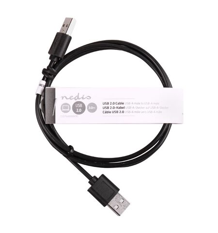 Καλώδιο USB 2.0 A αρσενικό σε  USB A αρσενικό  3M