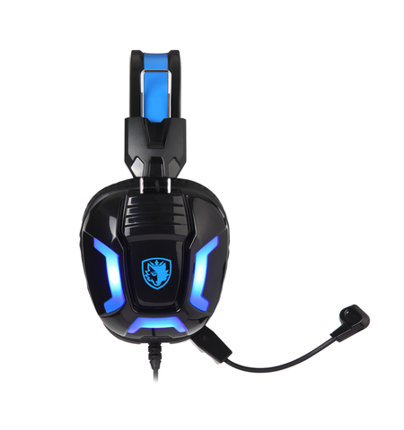 Gaming ακουστικά SADES ELEMENT SA-702-BL LED μπλε