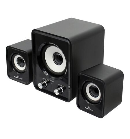 Ηχεία POWERTECH Essential sound 2.1 5W + 2x 3W 3.5mm μαύρα