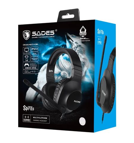 Gaming ακουστικά SADES SPIRITS SA-721 multiplatform μαύρα