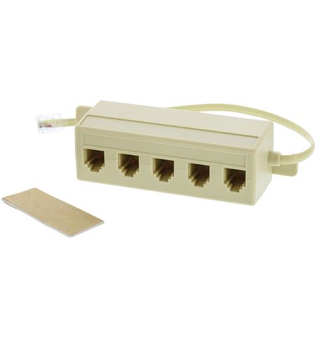 Τηλεφωνικό splitter VALUELINE 1 RJ11 αρσενικό σε 5 RJ11 θηλυκά 0,20Μ