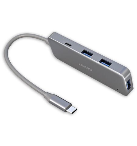 USB Hub NOD Hybrid metal chybrid αλουμινίου 4 θυρών USB 3.2 GEN 1X1 με TYPE-C