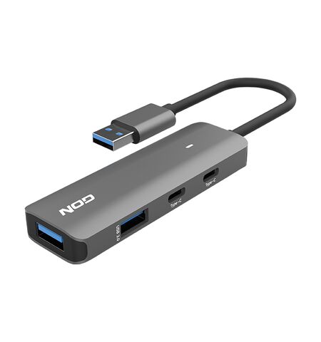 USB Hub NOD Fusion metal αλουμίνιου 4 θυρών USB 3.2 GEN 1x1