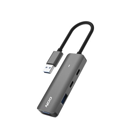 USB Hub NOD Fusion metal αλουμίνιου 4 θυρών USB 3.2 GEN 1x1