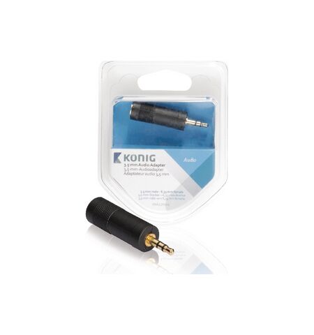 Αντάπτορας Stereo 3.5mm αρσενικό σε 6.35mm θηλυκό με επίχρυσες επαφές