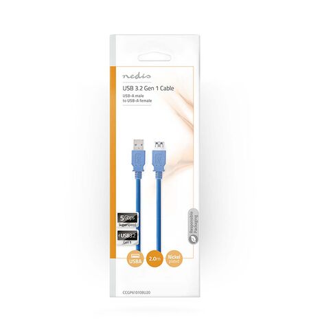 Καλώδιο προέκτασης USB NEDIS 3.0 A αρσενικό σε USB θηλυκό 2M